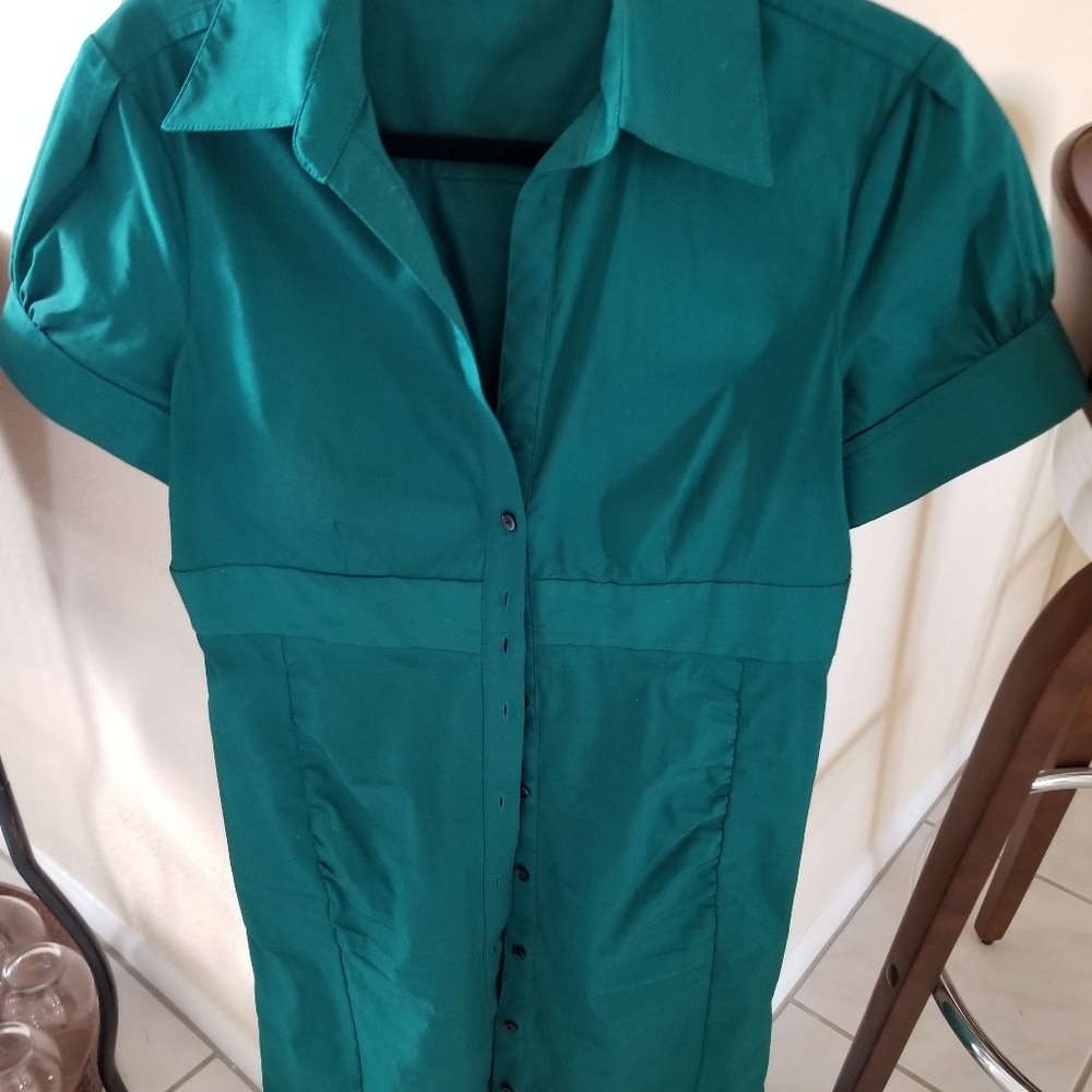 Express button down dress